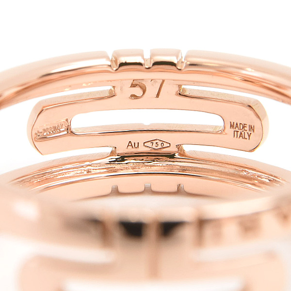 ブルガリ 指輪 メンズ レディース パレンテシ リング 57号 実寸16号 ピンクゴールド 750PG BVLGARI 中古