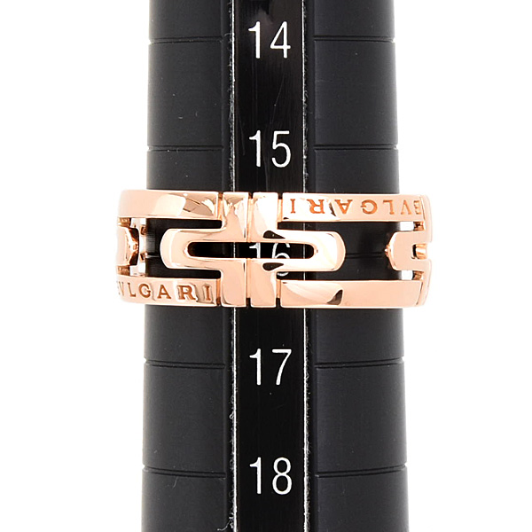ブルガリ 指輪 メンズ レディース パレンテシ リング 57号 実寸16号 ピンクゴールド 750PG BVLGARI 中古