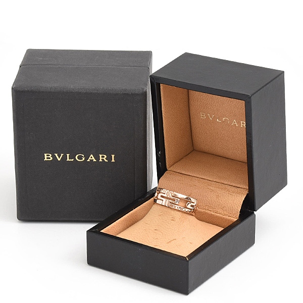 ブルガリ 指輪 メンズ レディース パレンテシ リング 57号 実寸16号 ピンクゴールド 750PG BVLGARI 中古