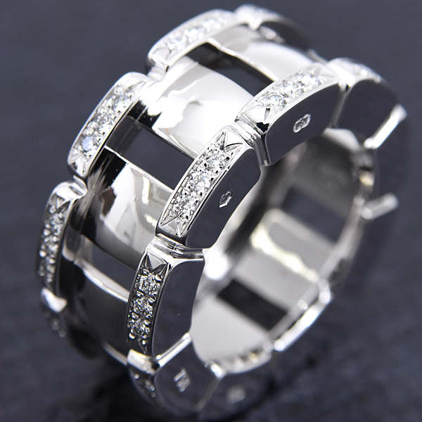 パテックフィリップ 指輪 メンズ Twenty-4 ダイヤモンド リング 52号 ホワイトゴールド PATEK PHILIPPE 750WG 中古