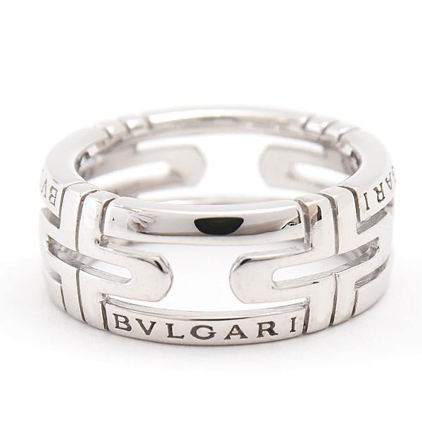 ブルガリ 指輪 レディース パレンテシ リング 51号 実寸10.5号 ホワイトゴールド 750WG BVLGARI 中古