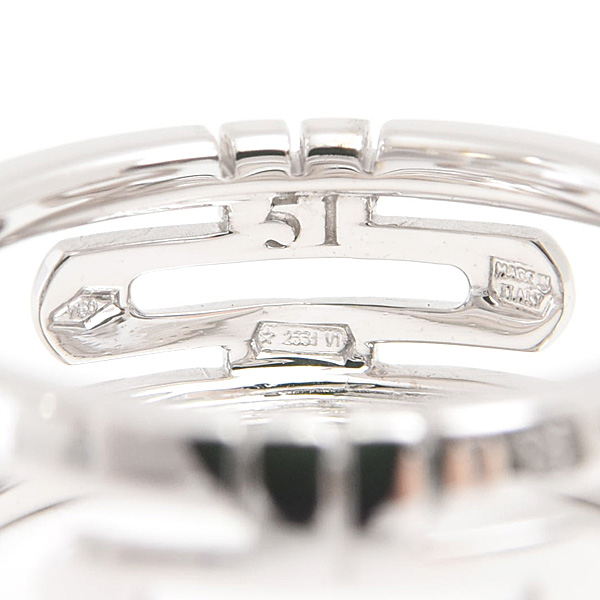 ブルガリ 指輪 レディース パレンテシ リング 51号 実寸10.5号 ホワイトゴールド 750WG BVLGARI 中古