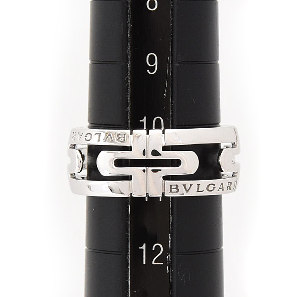 ブルガリ 指輪 レディース パレンテシ リング 51号 実寸10.5号 ホワイトゴールド 750WG BVLGARI 中古
