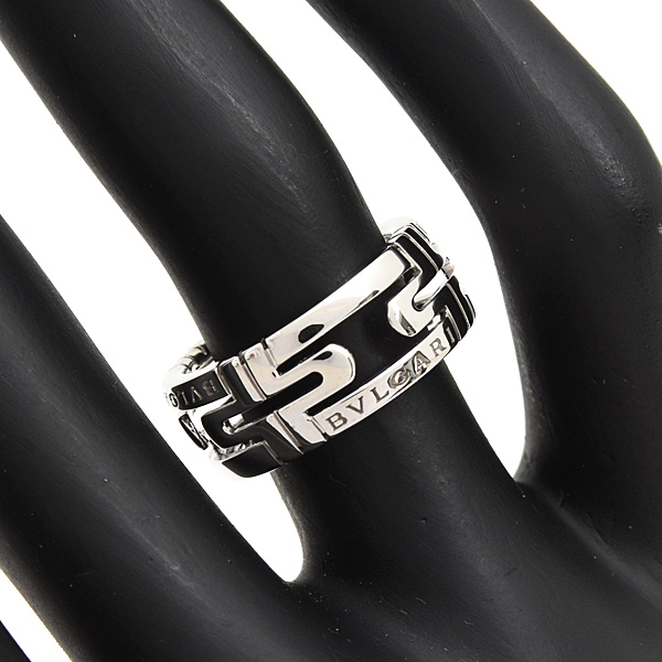 ブルガリ 指輪 レディース パレンテシ リング 51号 実寸10.5号 ホワイトゴールド 750WG BVLGARI 中古