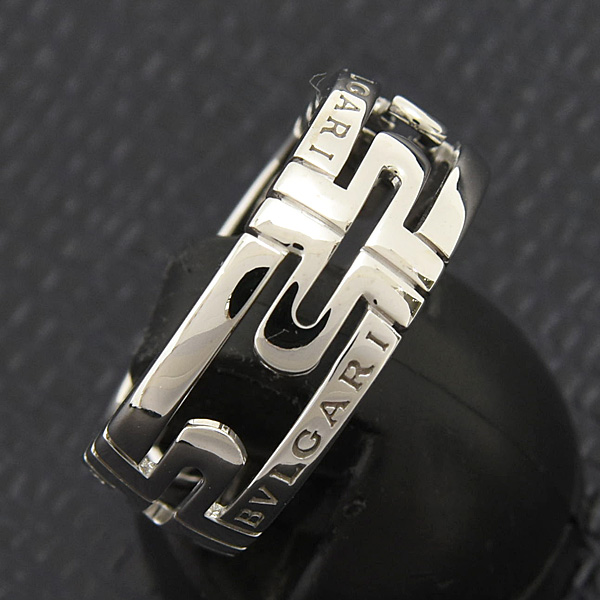 ブルガリ 指輪 レディース パレンテシ リング 51号 実寸10.5号 ホワイトゴールド 750WG BVLGARI 中古