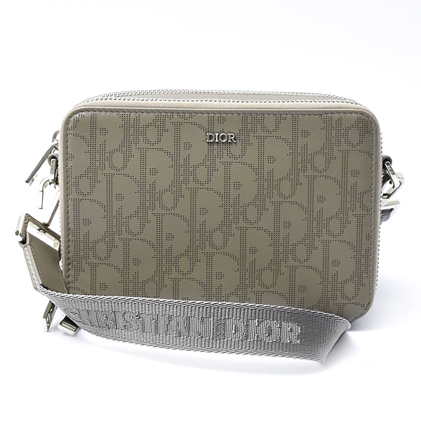 クリスチャンディオール バッグ レディース オブリーグ メッセンジャーポーチ ショルダーバッグ カーキ Christian Dior 中古