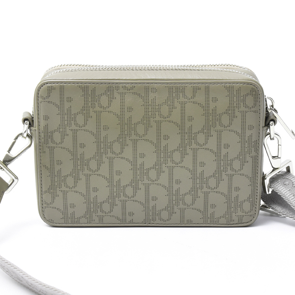 クリスチャンディオール バッグ レディース オブリーグ メッセンジャーポーチ ショルダーバッグ カーキ Christian Dior 中古