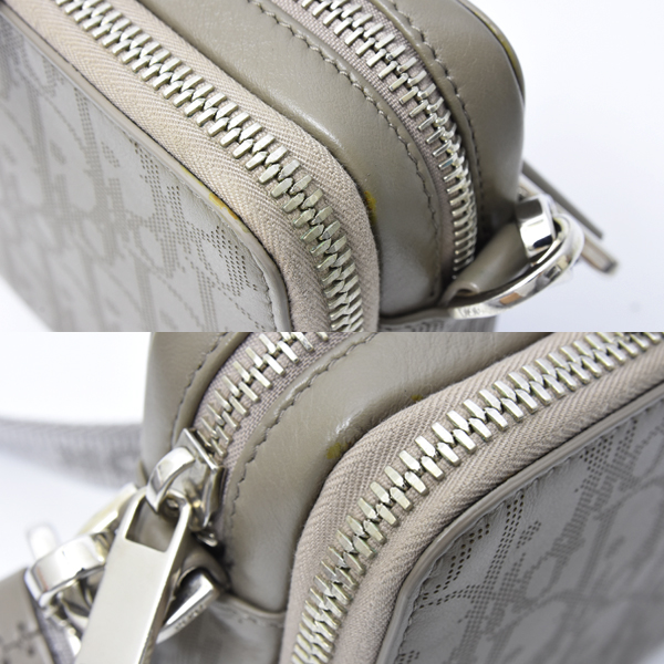 クリスチャンディオール バッグ レディース オブリーグ メッセンジャーポーチ ショルダーバッグ カーキ Christian Dior 中古