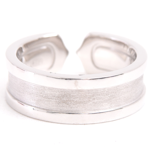 カルティエ 指輪 レディース C2 リング 49号 ホワイトゴールド Cartier 750WG 中古