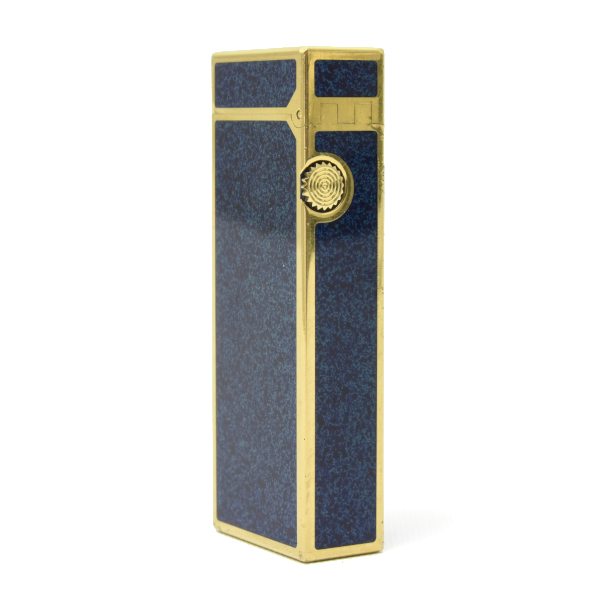 ダンヒル メンズ ローラーガスライター ラピスラッカー メンテナンス済み ラピスブルー ゴールド dunhill 中古