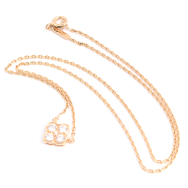 カルティエ ネックレス レディース ヒンドゥ 5Pダイヤモンド ネックレス LM イエローゴールド Cartier 750YG 中古