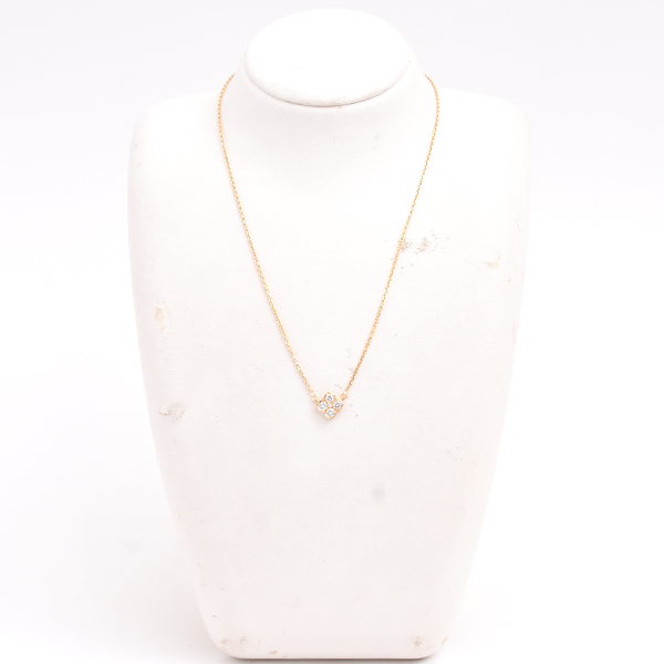 カルティエ ネックレス レディース ヒンドゥ 5Pダイヤモンド ネックレス LM イエローゴールド Cartier 750YG 中古