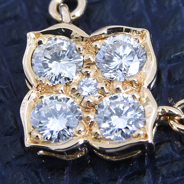 カルティエ ネックレス レディース ヒンドゥ 5Pダイヤモンド ネックレス LM イエローゴールド Cartier 750YG 中古