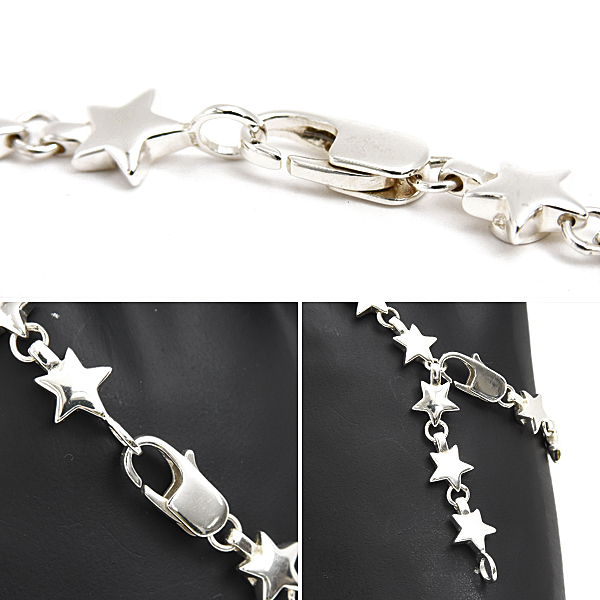 ティファニー ブレスレット レディース メンズ パフスター スターリングシルバー 星 15個 TIFFANY SV925 Ag925 中古