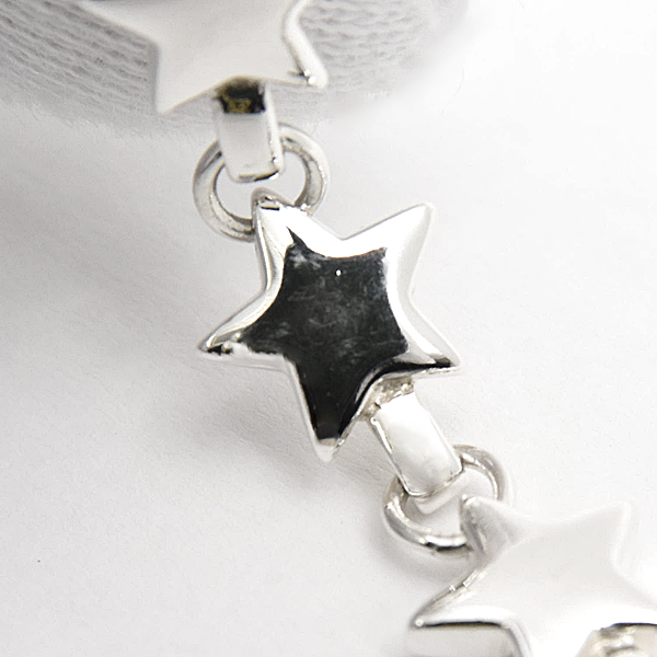 ティファニー ブレスレット レディース メンズ パフスター スターリングシルバー 星 15個 TIFFANY SV925 Ag925 中古