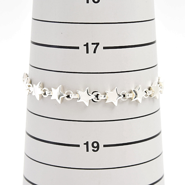 ティファニー ブレスレット レディース メンズ パフスター スターリングシルバー 星 15個 TIFFANY SV925 Ag925 中古