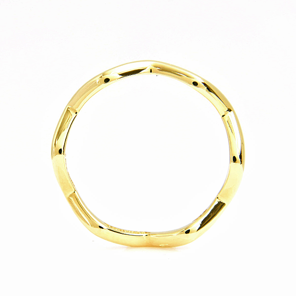 ティファニー 指輪 レディース ジグザグ リング 実測サイズ11.5号程度 ウェーブ イエローゴールド TIFFANY 750YG K18YG 中古