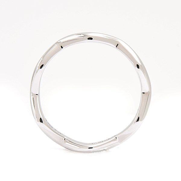 ティファニー 指輪 レディース ジグザグ リング 実測サイズ11.5号程度 ウェーブ プラチナ TIFFANY PT950 中古