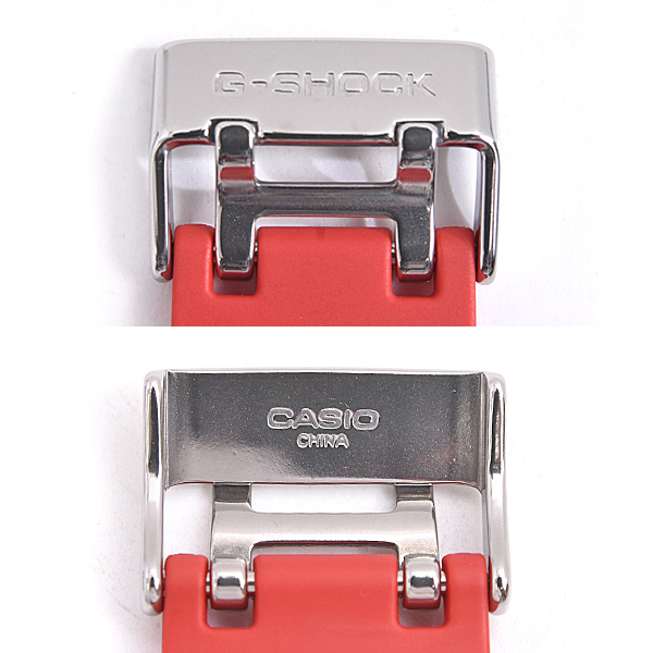 カシオ 時計 メンズ G-SHOCK 電池式 デジアナ文字盤 レッド SS ラバー カーボン 樹脂 Gショック 腕時計 CASIO GA-100B-4AER 中古