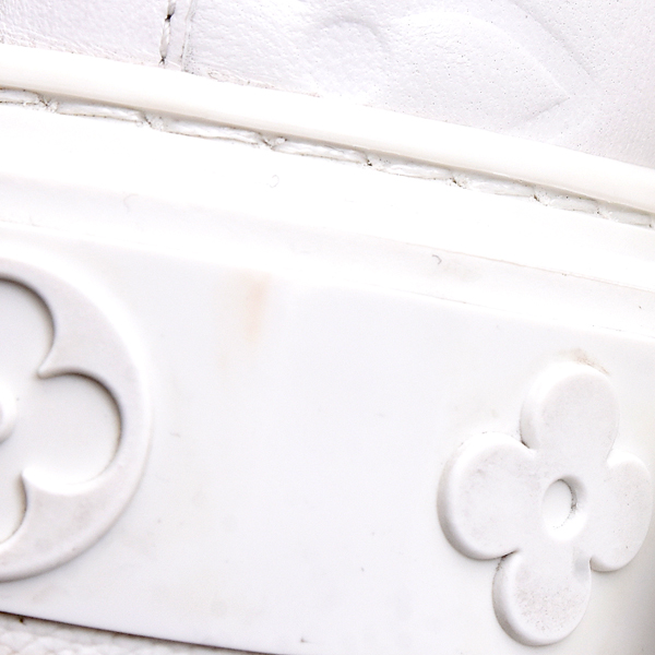 ルイヴィトン 靴 メンズ モノグラム タイムアウトライン スニーカー サイズ39 1/2 日本サイズ25.5cm ホワイト Louis Vuitton 1A9HBX 中古