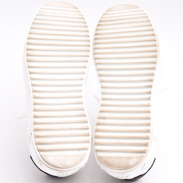 ルイヴィトン 靴 メンズ モノグラム タイムアウトライン スニーカー サイズ39 1/2 日本サイズ25.5cm ホワイト Louis Vuitton 1A9HBX 中古