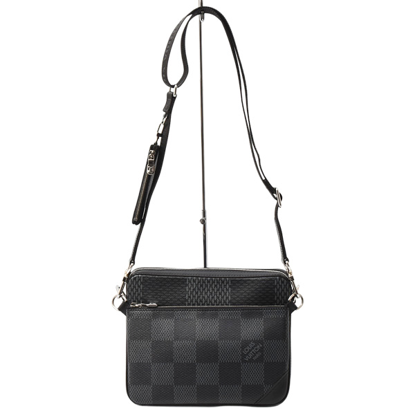 ルイヴィトン バッグ メンズ ダミエグラフィット3D トリオメッセンジャー ショルダーバッグ Louis Vuitton N50017 中古