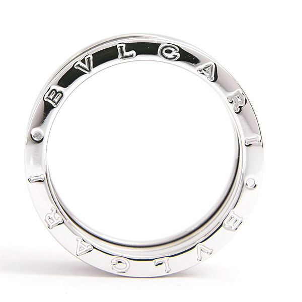 ブルガリ 指輪 メンズ ビーゼロワン B-ZERO1 リング 65号 実寸24号 ホワイトゴールド 750WG BVLGARI 中古