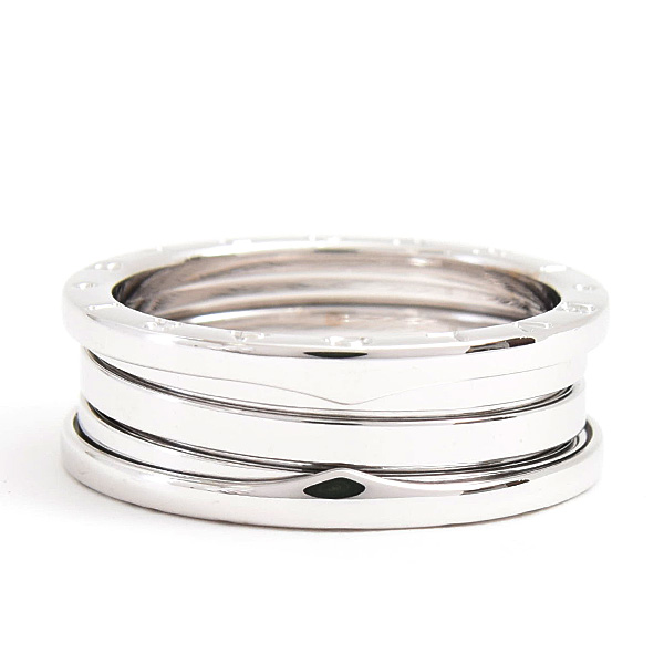 ブルガリ 指輪 メンズ ビーゼロワン B-ZERO1 リング 65号 実寸24号 ホワイトゴールド 750WG BVLGARI 中古