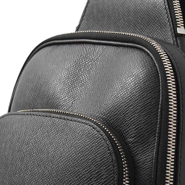 ルイヴィトン バッグ メンズ タイガ アヴェニュー スリングバッグ ボディバッグ ノワール Louis Vuitton M30863 中古