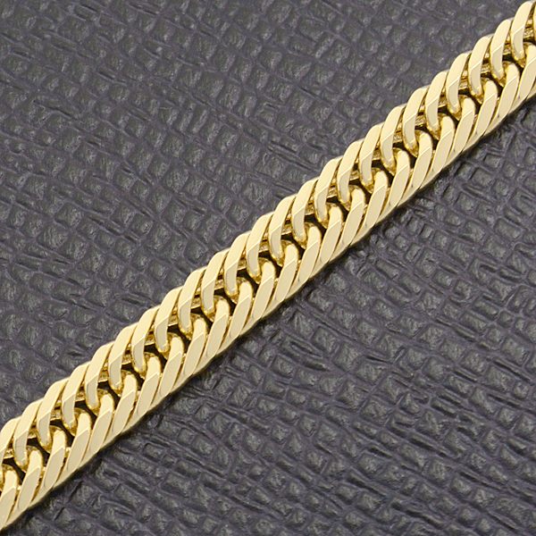 喜平 ブレスレット K18 8面カット トリプル 20g 18cm 造幣局検定刻印入 メンズ レディース チェーン イエローゴールド YG 中古