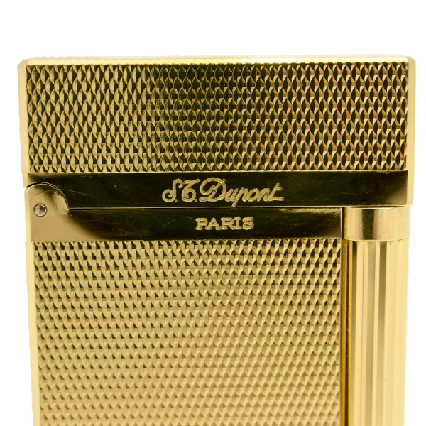 エステーデュポン ローラガスライター ライン2 ダイヤモンドヘッド メンテナンス済み ゴールド S.T.Dupont 中古