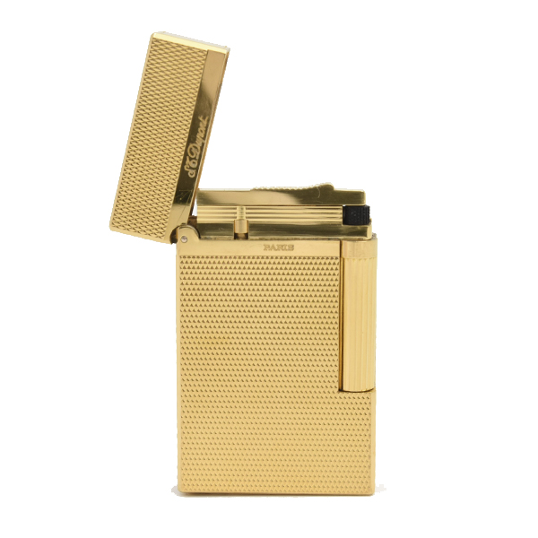 エステーデュポン ローラガスライター ライン2 ダイヤモンドヘッド メンテナンス済み ゴールド S.T.Dupont 中古