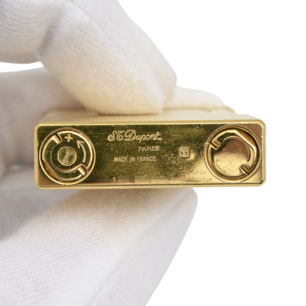 エステーデュポン ローラガスライター ライン2 ダイヤモンドヘッド メンテナンス済み ゴールド S.T.Dupont 中古