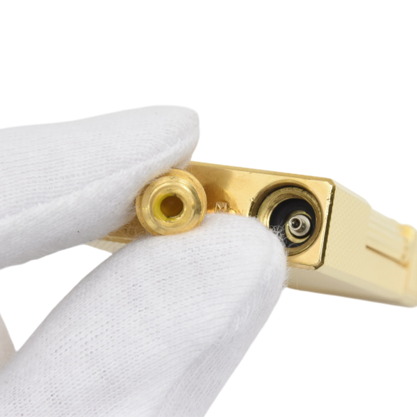 エステーデュポン ローラガスライター ライン2 ダイヤモンドヘッド メンテナンス済み ゴールド S.T.Dupont 中古