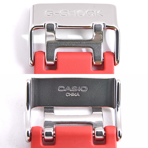 カシオ 時計 メンズ G-SHOCK 電池式 デジアナ文字盤 レッド SS ラバー カーボン 樹脂 Gショック 腕時計 CASIO GA-100B-4AER 中古