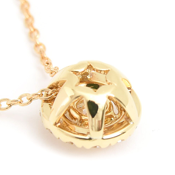 フォーエバーマーク ネックレス レディース センターオブマイユニバース ダイヤ D0.19ct イエローゴールド K18 FOREVERMARK 中古