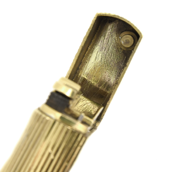 ダンヒル ローラーガスライター ダンヒル70 格子デザイン ゴールド メンテナンス済み dunhill 中古
