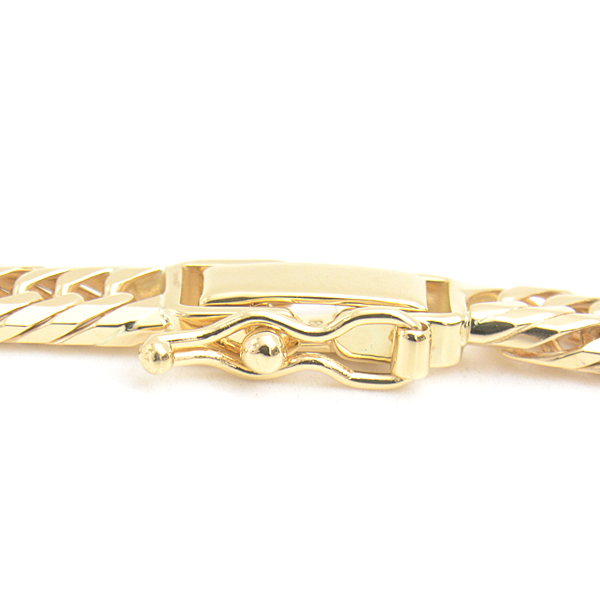 喜平 ネックレス K18 8面カット トリプル 25g 45cm 造幣局検定刻印入 メンズ レディース チェーン イエローゴールド YG 中古