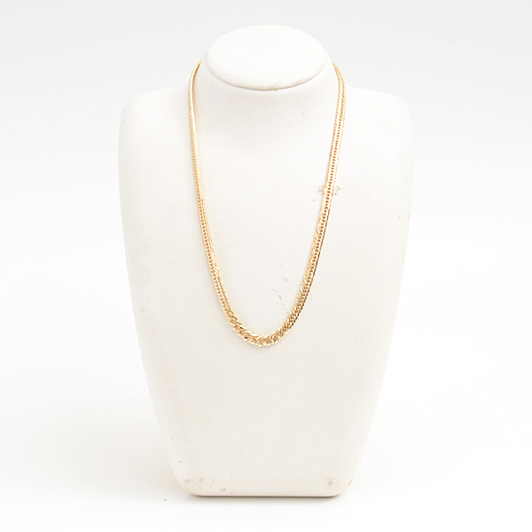 喜平 ネックレス K18 8面カット トリプル 25g 45cm 造幣局検定刻印入 メンズ レディース チェーン イエローゴールド YG 中古