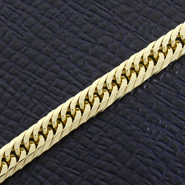 喜平 ネックレス K18 8面カット トリプル 25g 45cm 造幣局検定刻印入 メンズ レディース チェーン イエローゴールド YG 中古