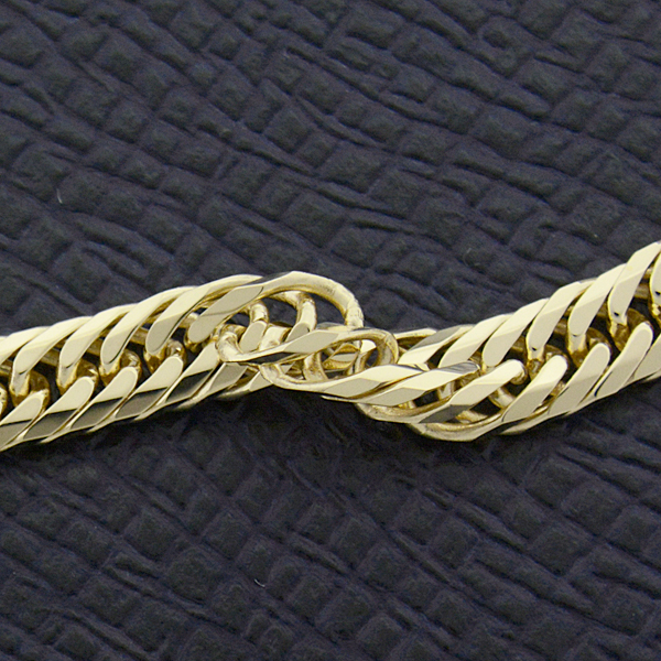 喜平 ネックレス K18 8面カット トリプル 25g 45cm 造幣局検定刻印入 メンズ レディース チェーン イエローゴールド YG 中古