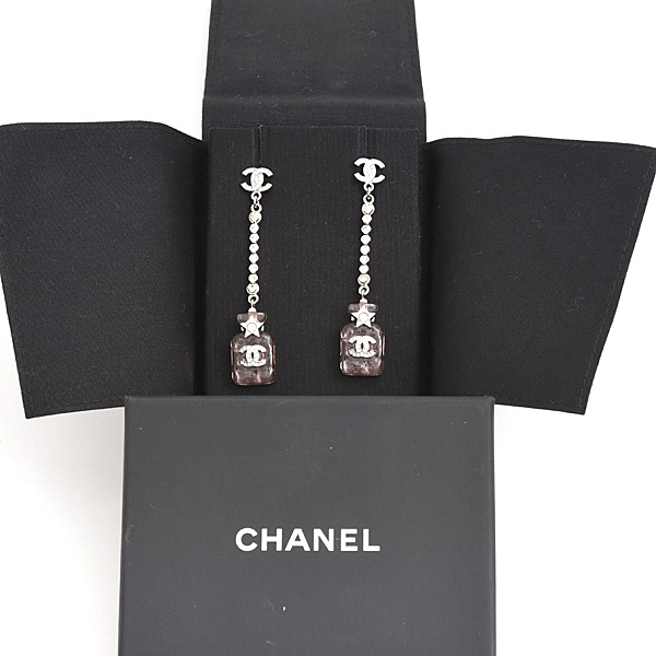 シャネル ピアス レディース パフューム ボトル ラインストーン B23S ピンク CHANEL 中古