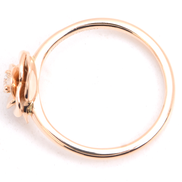 ピアジェ 指輪 レディース ローズ 1Pダイヤモンド リング 49号 ピンクゴールド PIAGET 750PG 中古