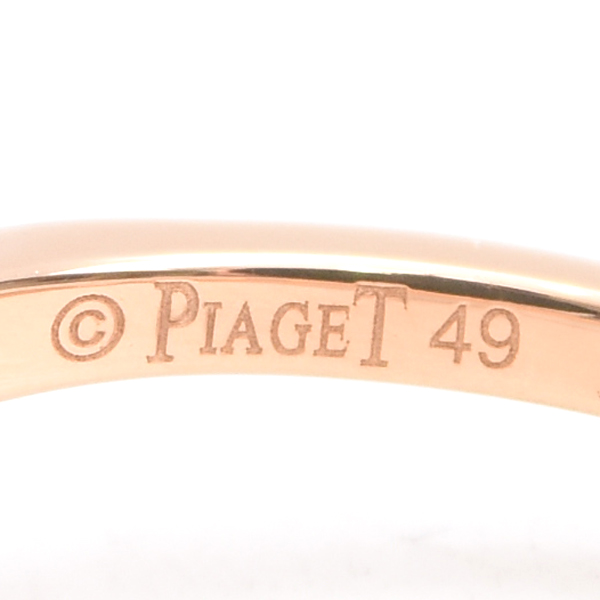 ピアジェ 指輪 レディース ローズ 1Pダイヤモンド リング 49号 ピンクゴールド PIAGET 750PG 中古