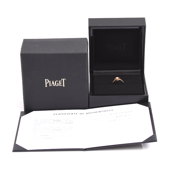 ピアジェ 指輪 レディース ローズ 1Pダイヤモンド リング 49号 ピンクゴールド PIAGET 750PG 中古