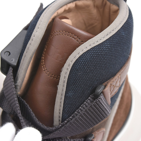 クロエ 靴 レディース ハイカットスニーカー ブラウン×ネイビー サイズ37 日本サイズ24cm Chloe 中古