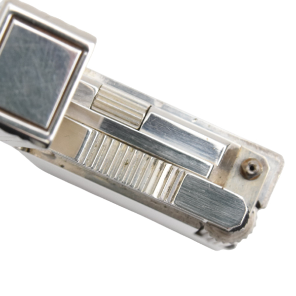 エステーデュポン ローラガスライター ライン1 ポーダーデザイン メンテナンス済 シルバー S.T.Dupont 中古