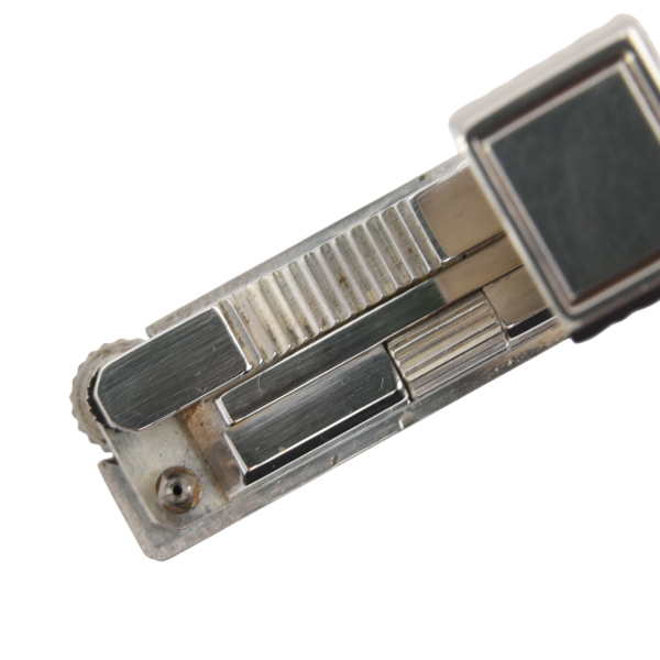 エステーデュポン ローラガスライター ライン1 ポーダーデザイン メンテナンス済 シルバー S.T.Dupont 中古