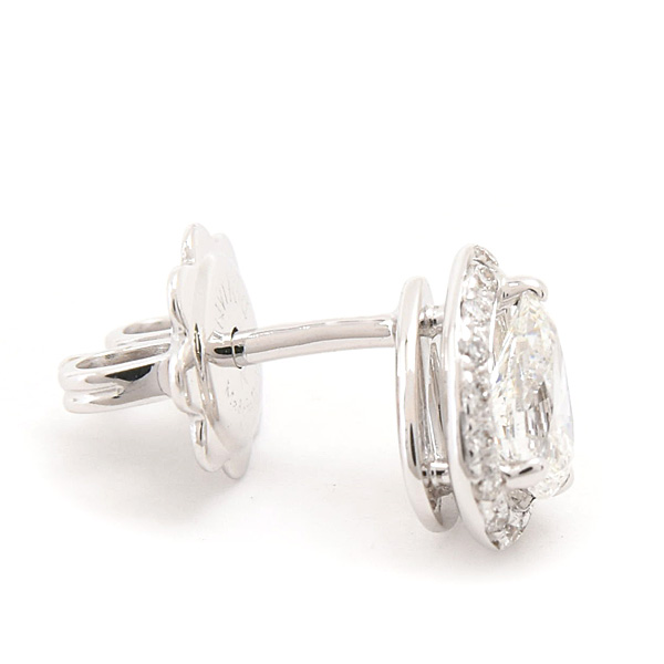 ダミアーニ ピアス レディース ミヌー ダイヤ ペアシェイプ 片耳 ホワイトゴールド 750WG DAMIANI 中古