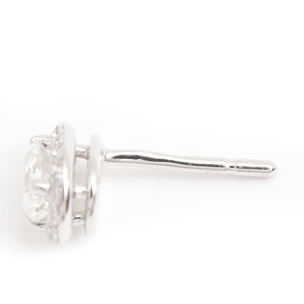 ダミアーニ ピアス レディース ミヌー ダイヤ ペアシェイプ 片耳 ホワイトゴールド 750WG DAMIANI 中古